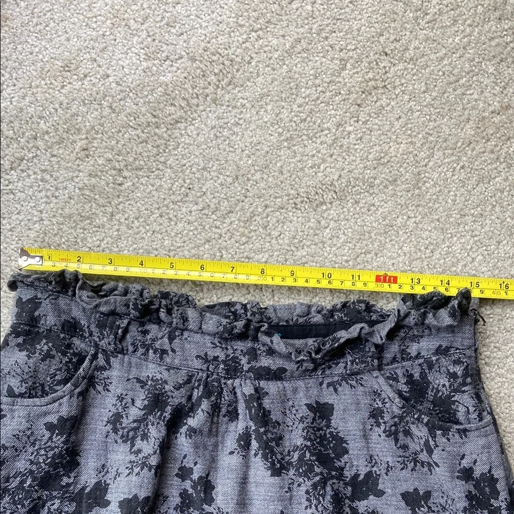 🪷100% Cotton Black and Gray Mini Skirt - Picture 6 of 7